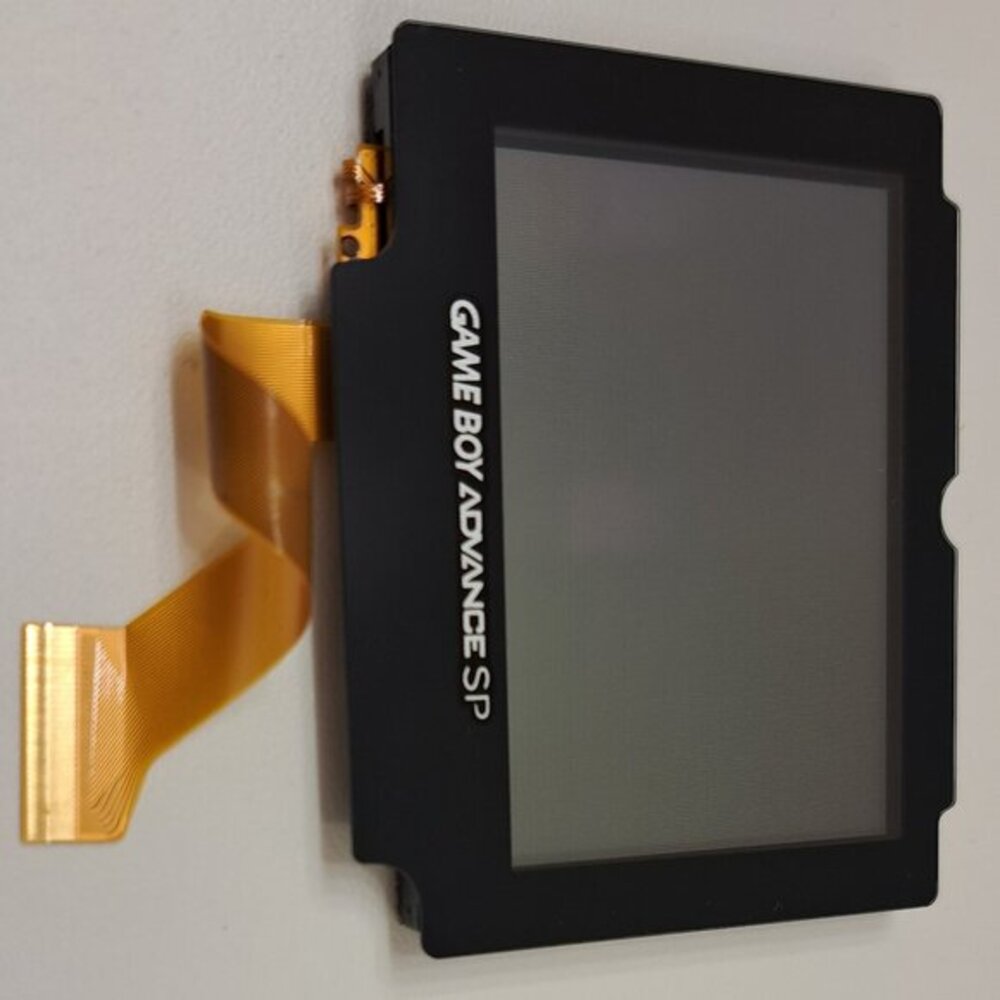 Original Nintendo Gameboy Advance SP Frontlit LCD Screen With New Glass - Picture 2 of 3